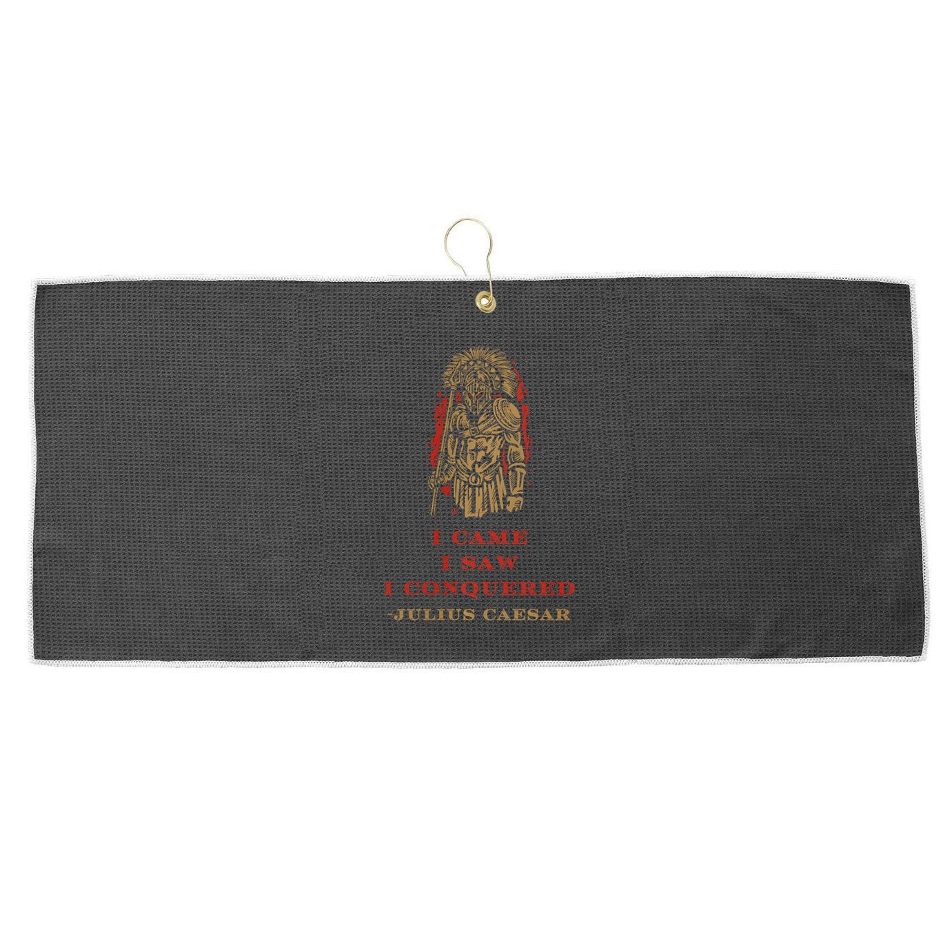 Stoicism Came Saw Conquered Julius Caesar Stoic Large Microfiber Waffle Golf Towel