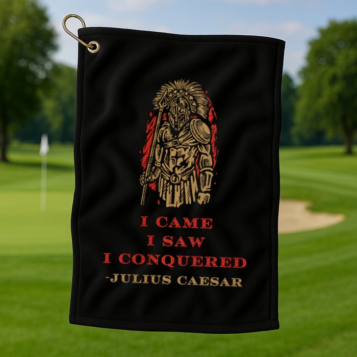 Stoicism Came Saw Conquered Julius Caesar Stoic Golf Towel