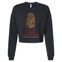 Stoicism Came Saw Conquered Julius Caesar Stoic Cropped Pullover Crew