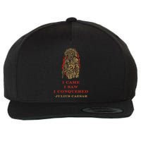 Stoicism Came Saw Conquered Julius Caesar Stoic Wool Snapback Cap