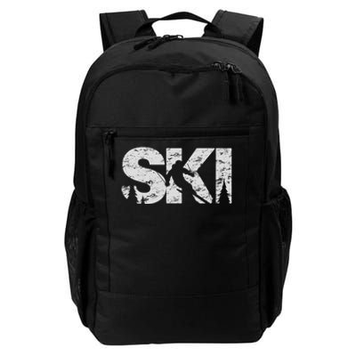 Ski Cool Skiing Freeski Style Alpine Skier Gift Daily Commute Backpack