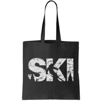 Ski Cool Skiing Freeski Style Alpine Skier Gift Tote Bag