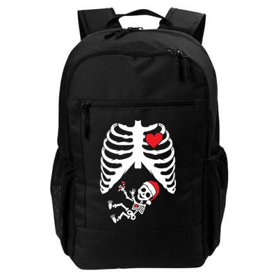 Skeleton Christmas Santa Hat Family Pregnancy Meaningful Gift Daily Commute Backpack