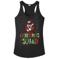 Santa Christmas Squad Black African American Pajamas Ladies PosiCharge Competitor Racerback Tank