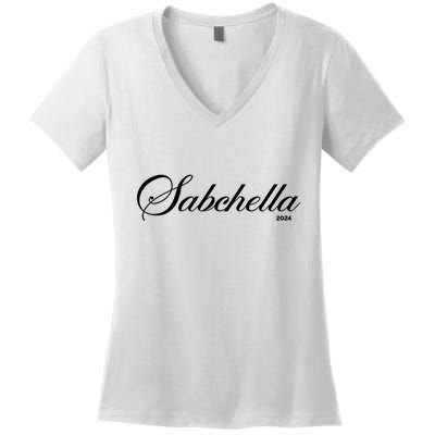 Sarah Carpenter Sabchella 2024 Women's V-Neck T-Shirt