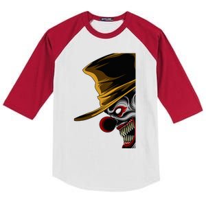 Scary Clown Kids Colorblock Raglan Jersey