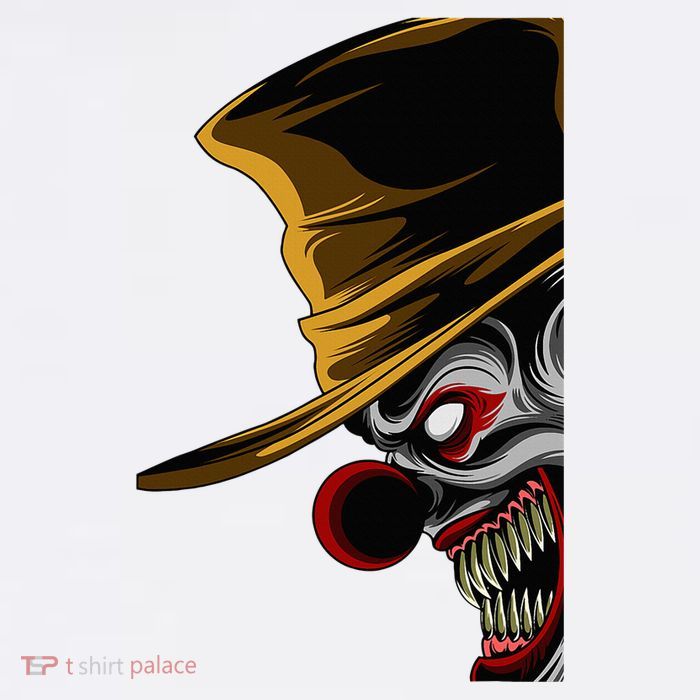 Scary Clown High Crown Mesh Back Trucker Hat