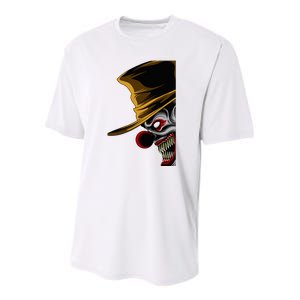 Scary Clown Youth Performance Sprint T-Shirt