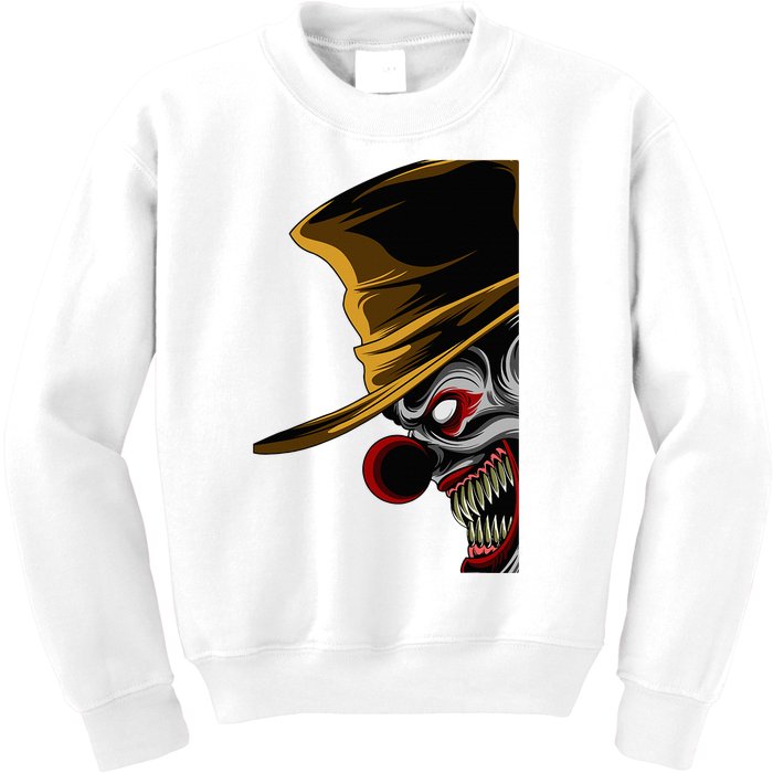 Scary Clown Kids Sweatshirt