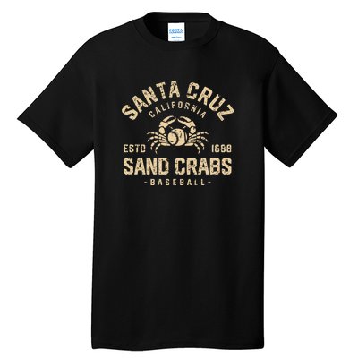 Santa Cruz Sand Crabs California Baseball Tall T-Shirt