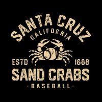 Santa Cruz Sand Crabs California Baseball Backpack