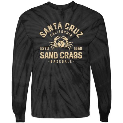 Santa Cruz Sand Crabs California Baseball Tie-Dye Long Sleeve Shirt