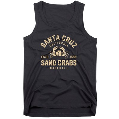 Santa Cruz Sand Crabs California Baseball Tank Top