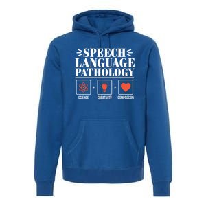 Science Cute Speech Language Pathology Slp Therapist Gift Premium Hoodie