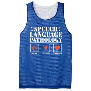 Science Cute Speech Language Pathology Slp Therapist Gift Mesh Reversible Basketball Jersey Tank