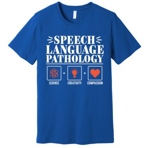 Science Cute Speech Language Pathology Slp Therapist Gift Premium T-Shirt