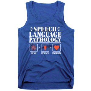 Science Cute Speech Language Pathology Slp Therapist Gift Tank Top