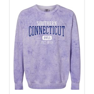 S.O.U.T.H.E.R.N C.O.N.N.E.C.T.I.C.U.T State Est. Date Colorblast Crewneck Sweatshirt