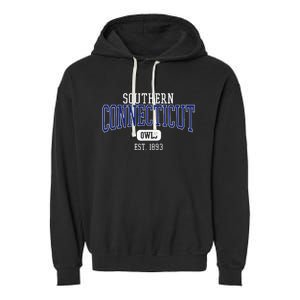 S.O.U.T.H.E.R.N C.O.N.N.E.C.T.I.C.U.T State Est. Date Garment-Dyed Fleece Hoodie