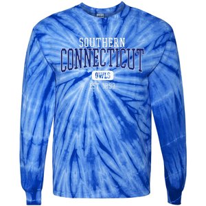 S.O.U.T.H.E.R.N C.O.N.N.E.C.T.I.C.U.T State Est. Date Tie-Dye Long Sleeve Shirt