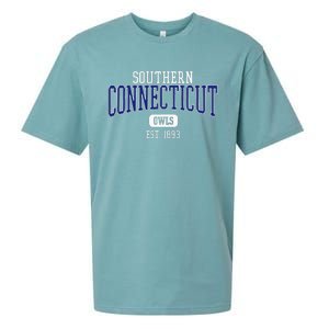 S.O.U.T.H.E.R.N C.O.N.N.E.C.T.I.C.U.T State Est. Date Sueded Cloud Jersey T-Shirt