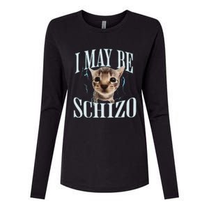 Silly Cat Womens Cotton Relaxed Long Sleeve T-Shirt