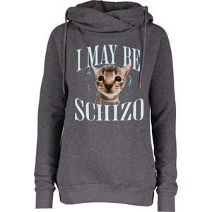 Silly Cat Womens Funnel Neck Pullover Hood