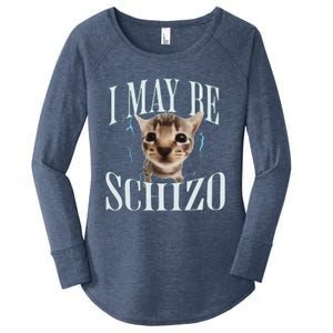 Silly Cat Women's Perfect Tri Tunic Long Sleeve Shirt