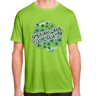 Shenanigans Coordinator St Patricks Day Clovers And Shamrocks Adult ChromaSoft Performance T-Shirt