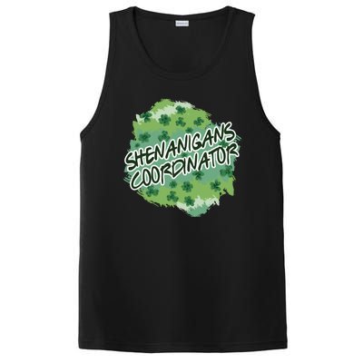 Shenanigans Coordinator St Patricks Day Clovers And Shamrocks PosiCharge Competitor Tank