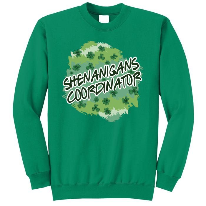 Shenanigans Coordinator St Patricks Day Clovers And Shamrocks Sweatshirt