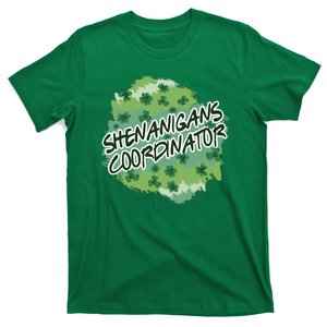 Shenanigans Coordinator St Patricks Day Clovers And Shamrocks T-Shirt