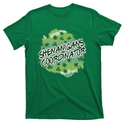 Shenanigans Coordinator St Patricks Day Clovers And Shamrocks T-Shirt