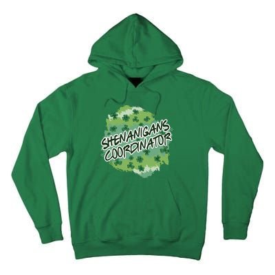 Shenanigans Coordinator St Patricks Day Clovers And Shamrocks Tall Hoodie