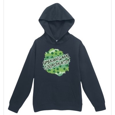 Shenanigans Coordinator St Patricks Day Clovers And Shamrocks Urban Pullover Hoodie