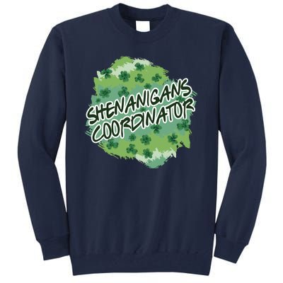 Shenanigans Coordinator St Patricks Day Clovers And Shamrocks Tall Sweatshirt