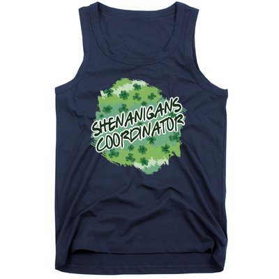 Shenanigans Coordinator St Patricks Day Clovers And Shamrocks Tank Top