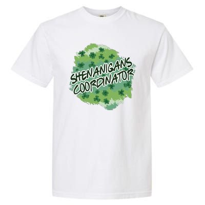 Shenanigans Coordinator St Patricks Day Clovers And Shamrocks Garment-Dyed Heavyweight T-Shirt