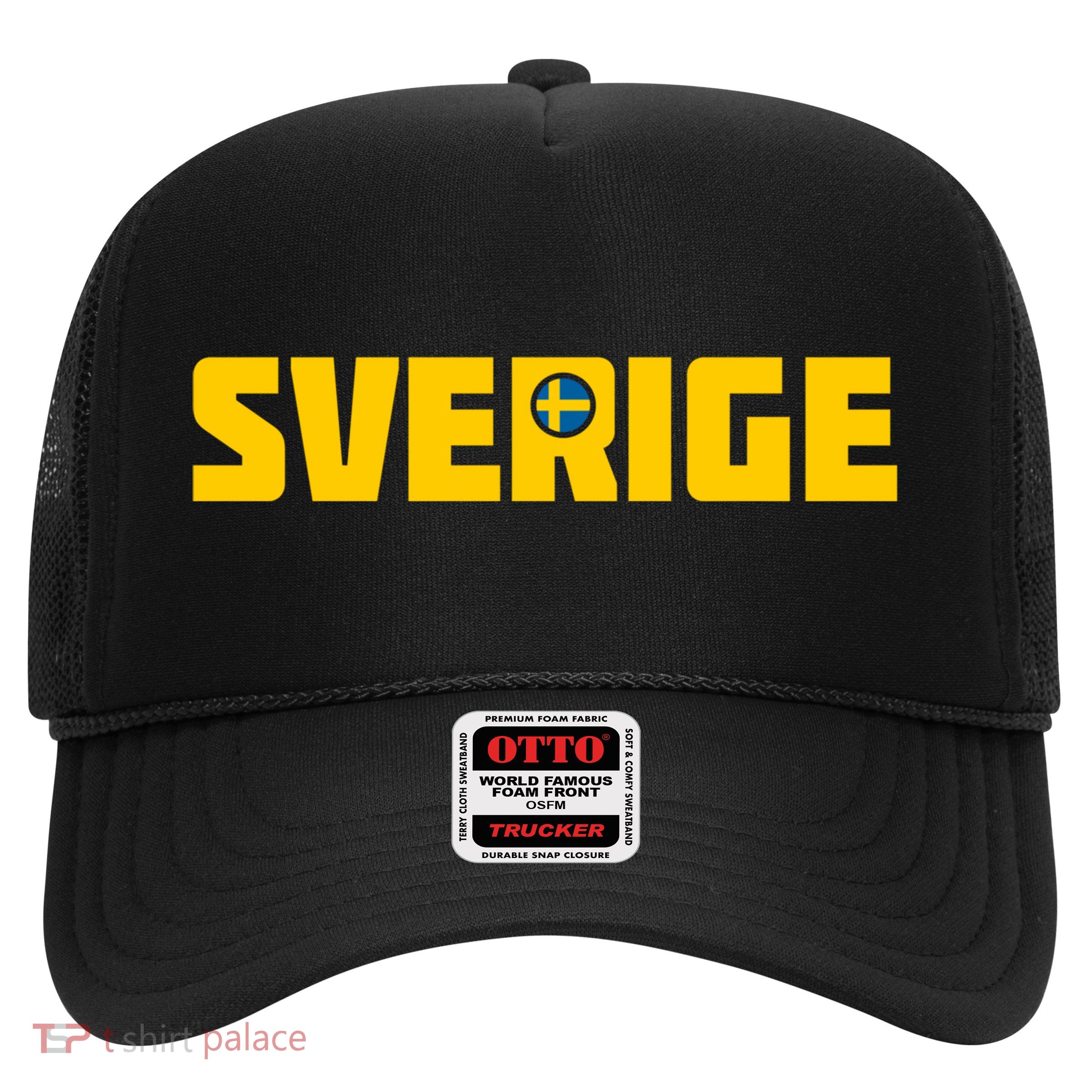 Sverige Cool Swedish Flag Sweden Gift Trucker Hat