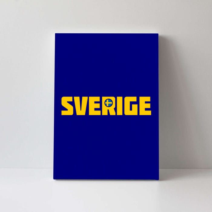 Sverige Cool Swedish Flag Sweden Gift Canvas