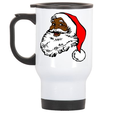 Santa Claus Santa Claus Cool Gift African American Pride Cute Gift Stainless Steel Travel Mug