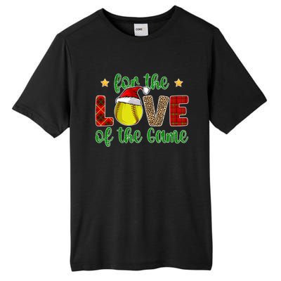 Softball Christmas Softball Player Xmas Santa Meaningful Gift Tall Fusion ChromaSoft Performance T-Shirt