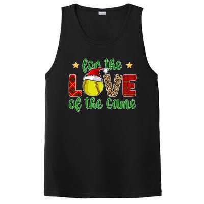 Softball Christmas Softball Player Xmas Santa Meaningful Gift PosiCharge Competitor Tank