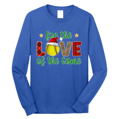 Softball Christmas Softball Player Xmas Santa Meaningful Gift Long Sleeve Shirt