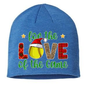 Softball Christmas Softball Player Xmas Santa Meaningful Gift Sustainable Beanie