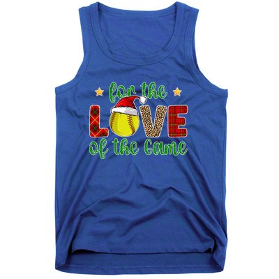 Softball Christmas Softball Player Xmas Santa Meaningful Gift Tank Top