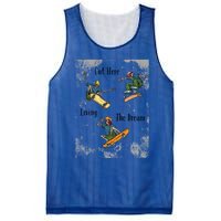 Skateboarding Cartoon Skeleton Grunge Vibe Out Here Living Cute Gift Mesh Reversible Basketball Jersey Tank