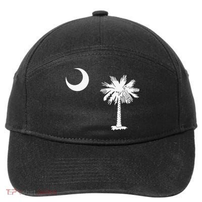 South Carolina State Flag Palmetto Moon SC Pride 7-Panel Snapback Hat