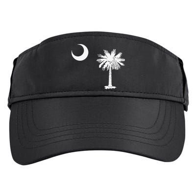 South Carolina State Flag Palmetto Moon SC Pride Adult Drive Performance Visor