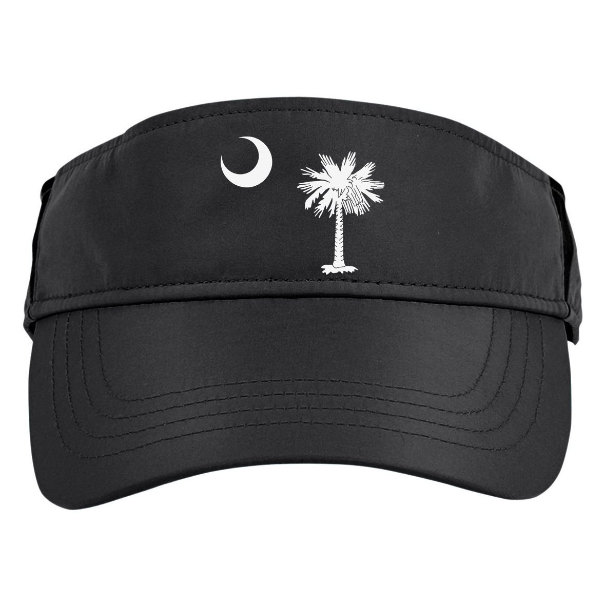 South Carolina State Flag Palmetto Moon SC Pride Adult Drive Performance Visor